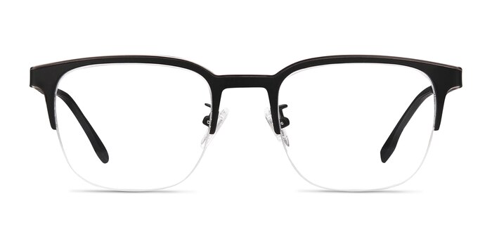 Fathom Gunmetal Black Metal Eyeglass Frames from EyeBuyDirect