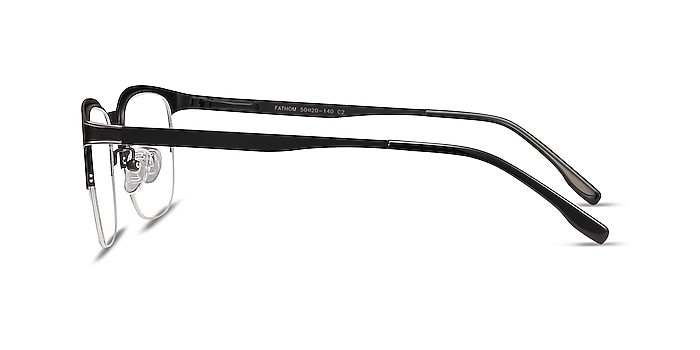 Fathom Gunmetal Black Métal Montures de lunettes de vue d'EyeBuyDirect
