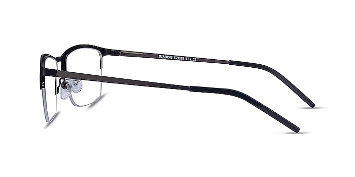 Osmosis Noir Métal Montures de lunettes de vue d'EyeBuyDirect