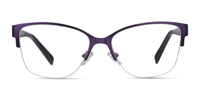 Feline Violet Acetate-metal Montures de lunettes de vue d'EyeBuyDirect