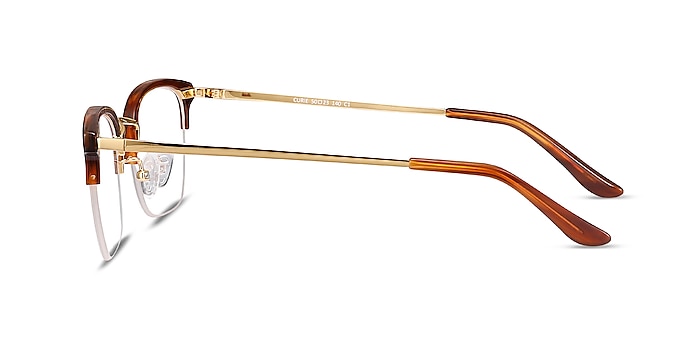 Curie Brown Acetate-metal Eyeglass Frames from EyeBuyDirect