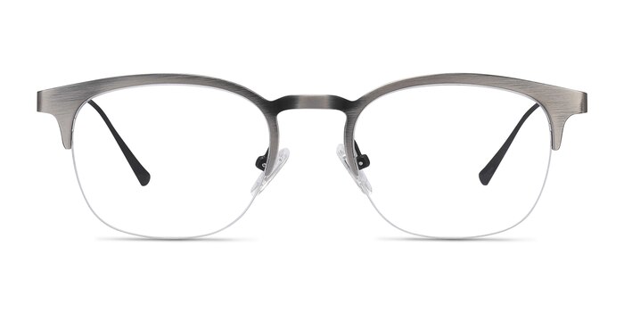 Hemisphere Gunmetal Métal Montures de lunettes de vue d'EyeBuyDirect