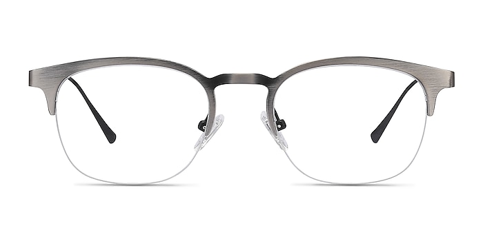 Hemisphere Gunmetal Metal Eyeglass Frames from EyeBuyDirect