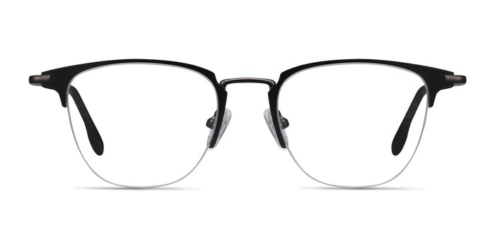 Wings Noir Métal Montures de lunettes de vue d'EyeBuyDirect