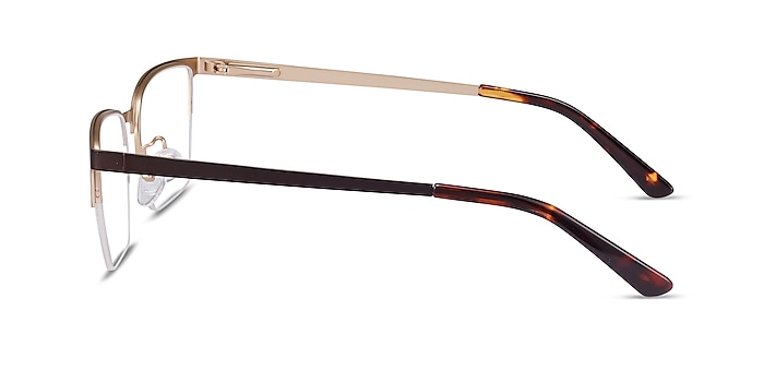 Brink Marron Métal Montures de lunettes de vue d'EyeBuyDirect