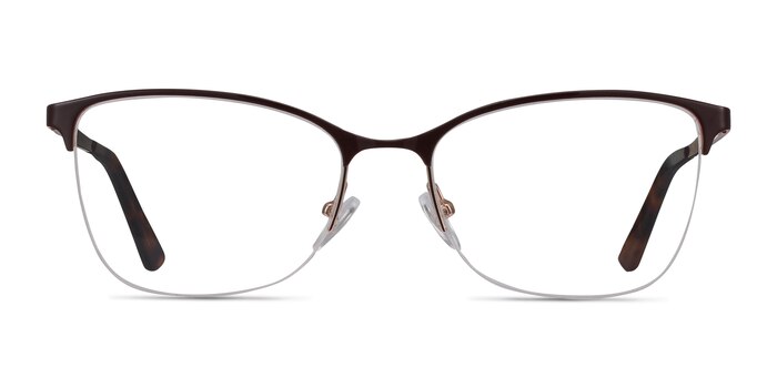 Kira Burgundy Métal Montures de lunettes de vue d'EyeBuyDirect