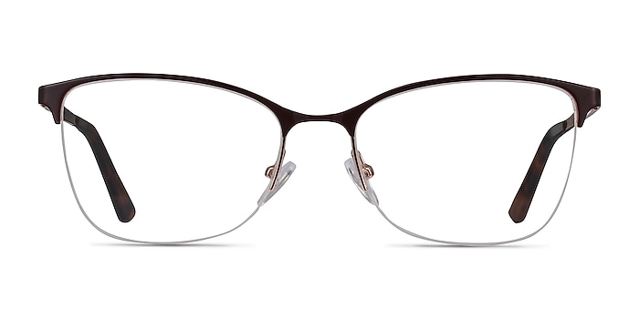 Kira Burgundy Metal Eyeglass Frames from EyeBuyDirect
