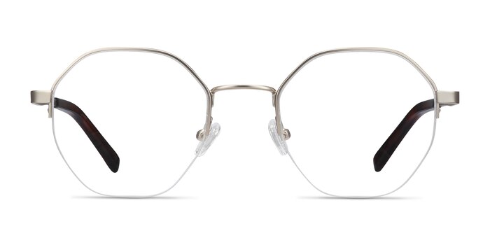 Cowen Argenté Métal Montures de lunettes de vue d'EyeBuyDirect