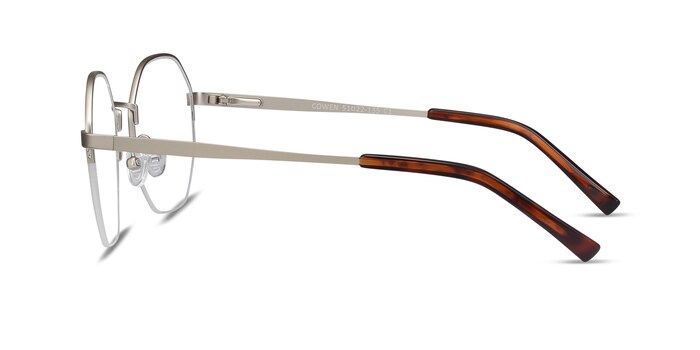 Cowen Argenté Métal Montures de lunettes de vue d'EyeBuyDirect