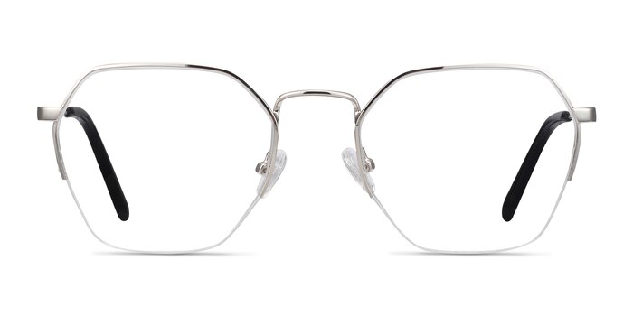 Cruz Silver Metal Eyeglass Frames from EyeBuyDirect