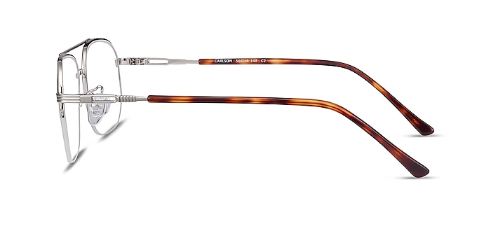 Carlson Argenté Acetate-metal Montures de lunettes de vue d'EyeBuyDirect