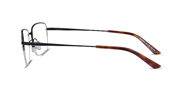 Dominic Noir Métal Montures de lunettes de vue d'EyeBuyDirect