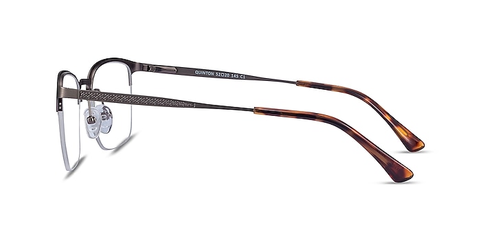 Quinton Gunmetal Metal Eyeglass Frames from EyeBuyDirect
