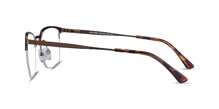 Quinton Bronze Metal Eyeglass Frames from EyeBuyDirect