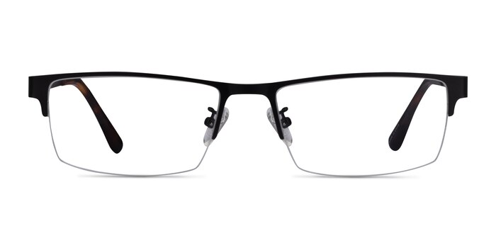 Travis Noir Métal Montures de lunettes de vue d'EyeBuyDirect