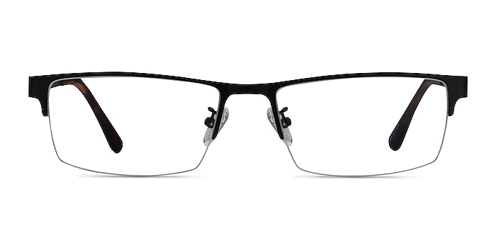 Travis Black Metal Eyeglass Frames from EyeBuyDirect