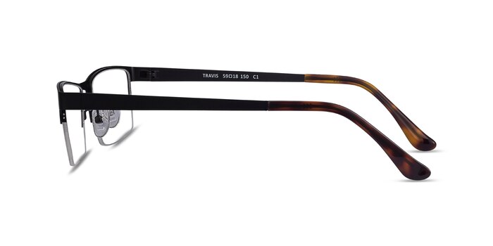 Travis Noir Métal Montures de lunettes de vue d'EyeBuyDirect
