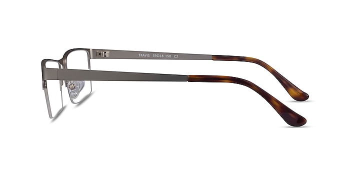 Travis Silver Metal Eyeglass Frames from EyeBuyDirect