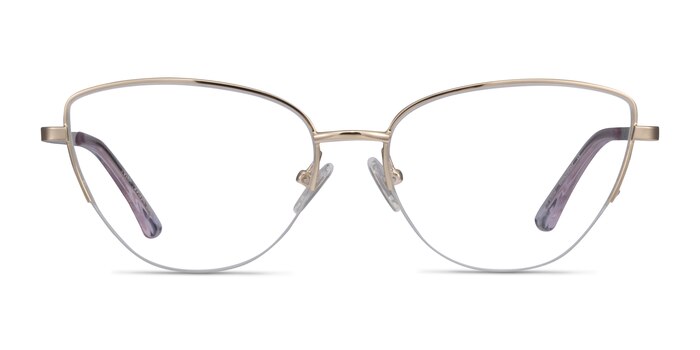 Star Doré Métal Montures de lunettes de vue d'EyeBuyDirect