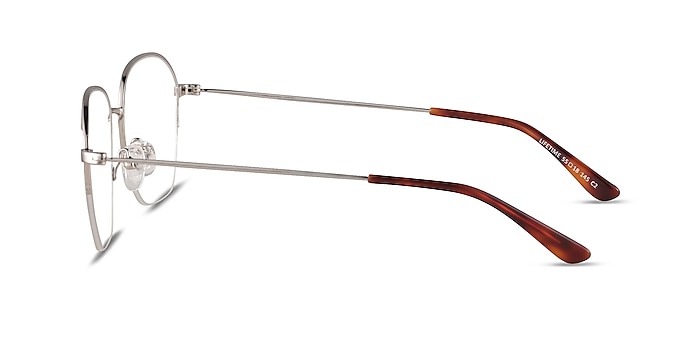 Lifetime Argenté Métal Montures de lunettes de vue d'EyeBuyDirect