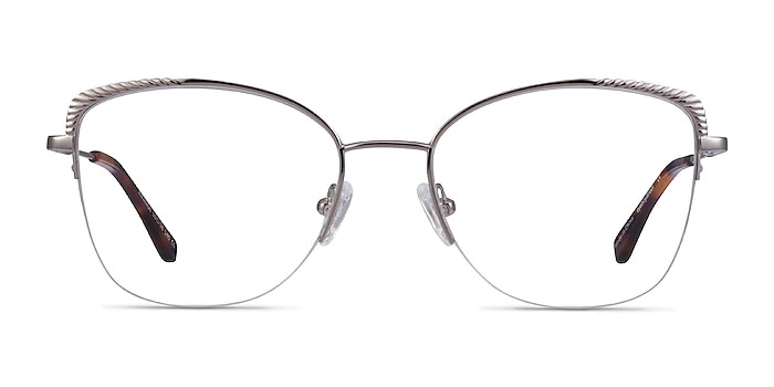 Amande Argenté Métal Montures de lunettes de vue d'EyeBuyDirect