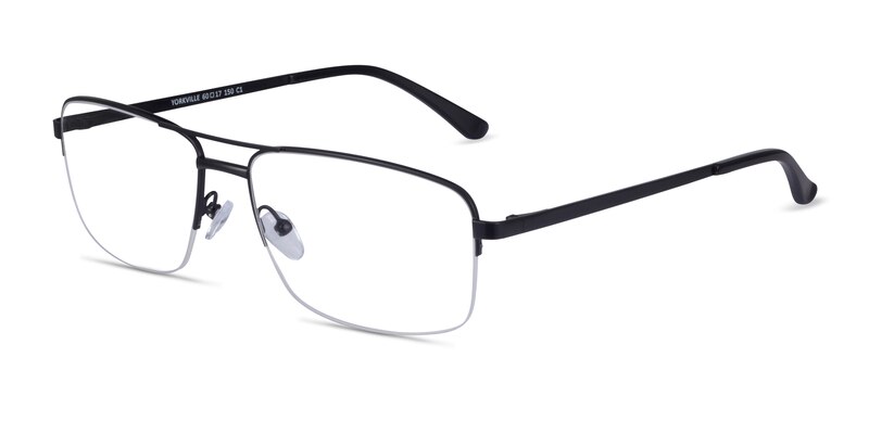 Yorkville Aviator Black Glasses for Men | EyeBuyDirect