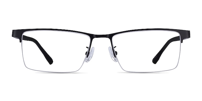 Ceylan Black Metal Eyeglass Frames from EyeBuyDirect