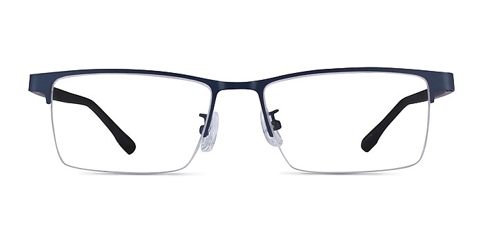Ceylan Navy Black Métal Montures de lunettes de vue d'EyeBuyDirect