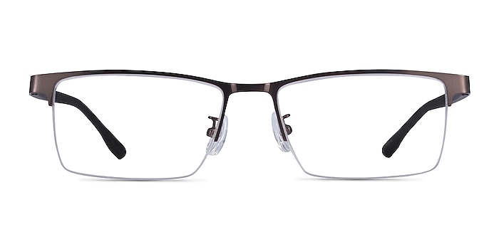 Ceylan Coffee Black Metal Eyeglass Frames from EyeBuyDirect