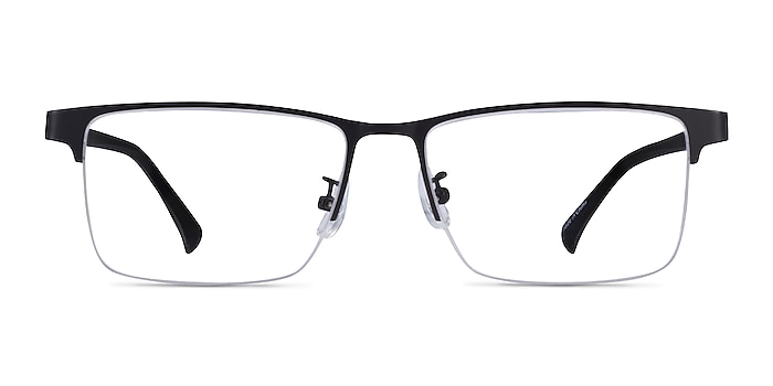 Childeric Black Gold Metal Eyeglass Frames from EyeBuyDirect