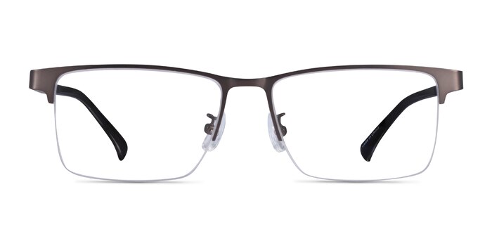 Childeric Gunmetal Metal Eyeglass Frames from EyeBuyDirect