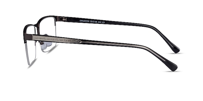 Childeric Gunmetal Metal Eyeglass Frames from EyeBuyDirect