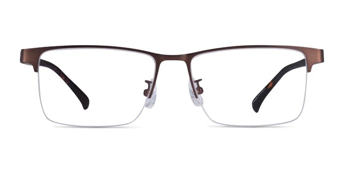 Childeric Brown Tortoise Métal Montures de lunettes de vue d'EyeBuyDirect