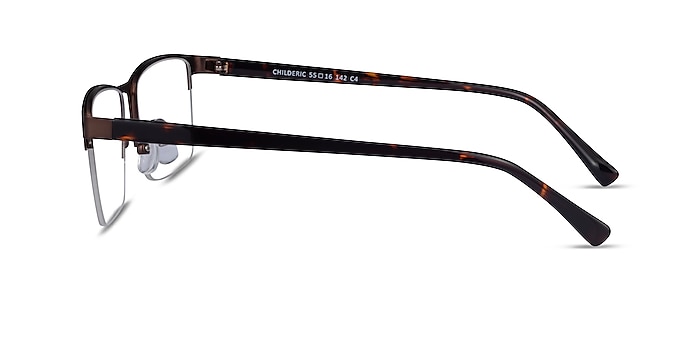 Childeric Brown Tortoise Metal Eyeglass Frames from EyeBuyDirect