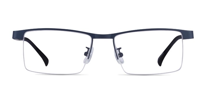 Zac Blue Metal Eyeglass Frames from EyeBuyDirect
