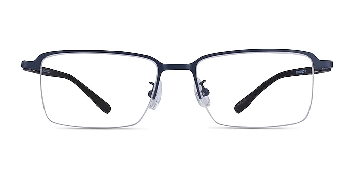 Nine Navy Black Metal Eyeglass Frames from EyeBuyDirect