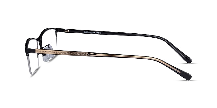 Cadel Black Gold Metal Eyeglass Frames from EyeBuyDirect