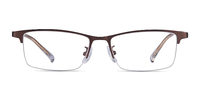 Cadel Brown Gold Métal Montures de lunettes de vue d'EyeBuyDirect