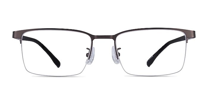Thesis Gunmetal Black Metal Eyeglass Frames from EyeBuyDirect