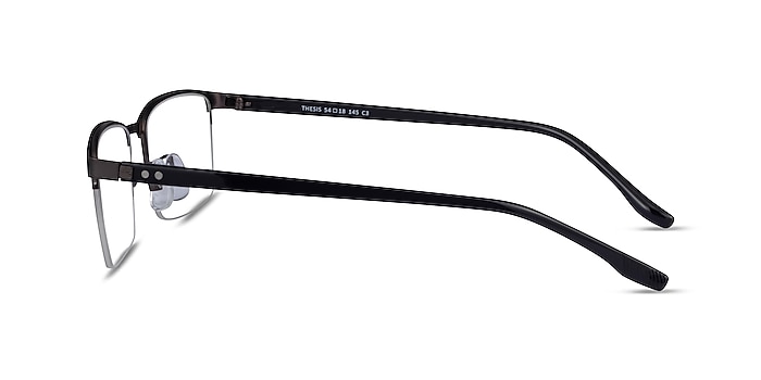 Thesis Gunmetal Black Métal Montures de lunettes de vue d'EyeBuyDirect