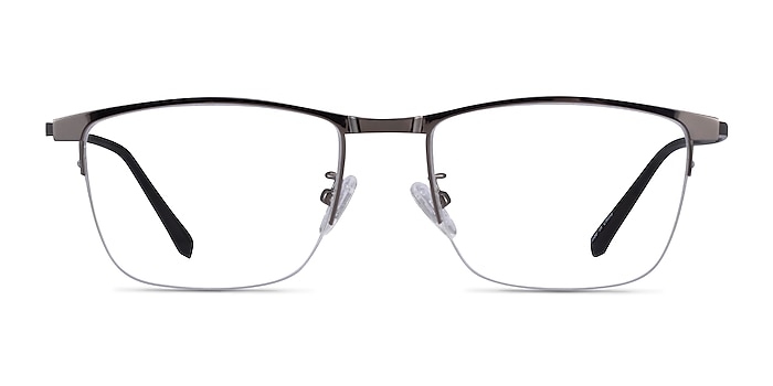 Shawn Gunmetal Metal Eyeglass Frames from EyeBuyDirect