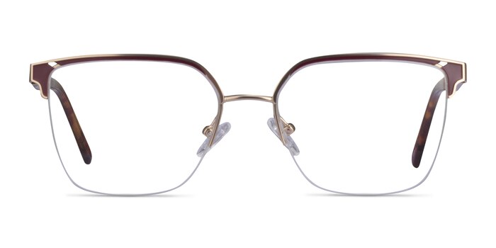 Piccadilly Gold Burgundy Acétate Montures de lunettes de vue d'EyeBuyDirect