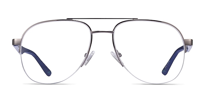 Hydroflux Gunmetal Metal Eyeglass Frames from EyeBuyDirect
