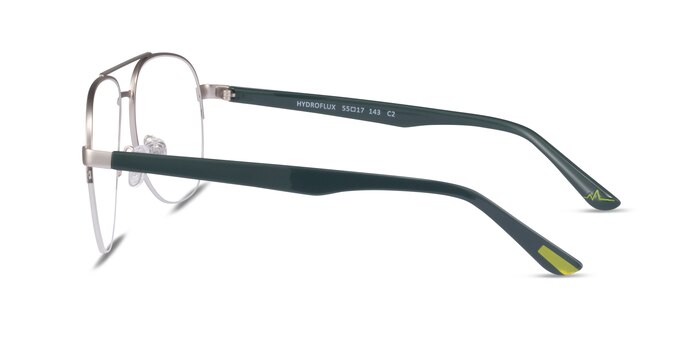 Hydroflux Argenté Métal Montures de lunettes de vue d'EyeBuyDirect