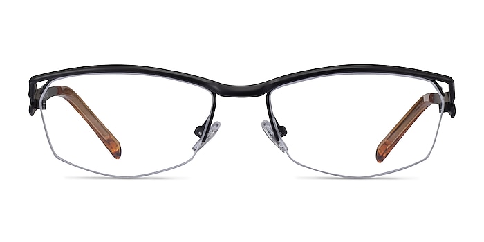 Tech Black Yellow Metal Eyeglass Frames from EyeBuyDirect