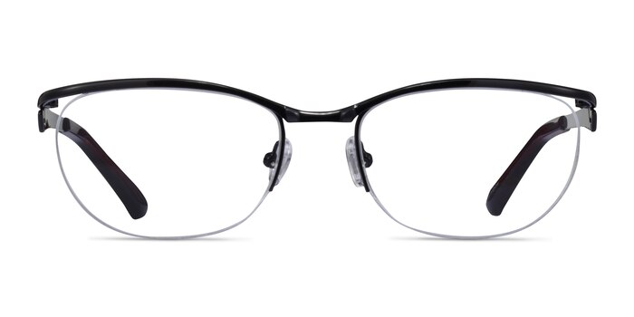 Commerce Black Red Metal Eyeglass Frames from EyeBuyDirect