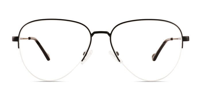 Andie Black Metal Eyeglass Frames from EyeBuyDirect