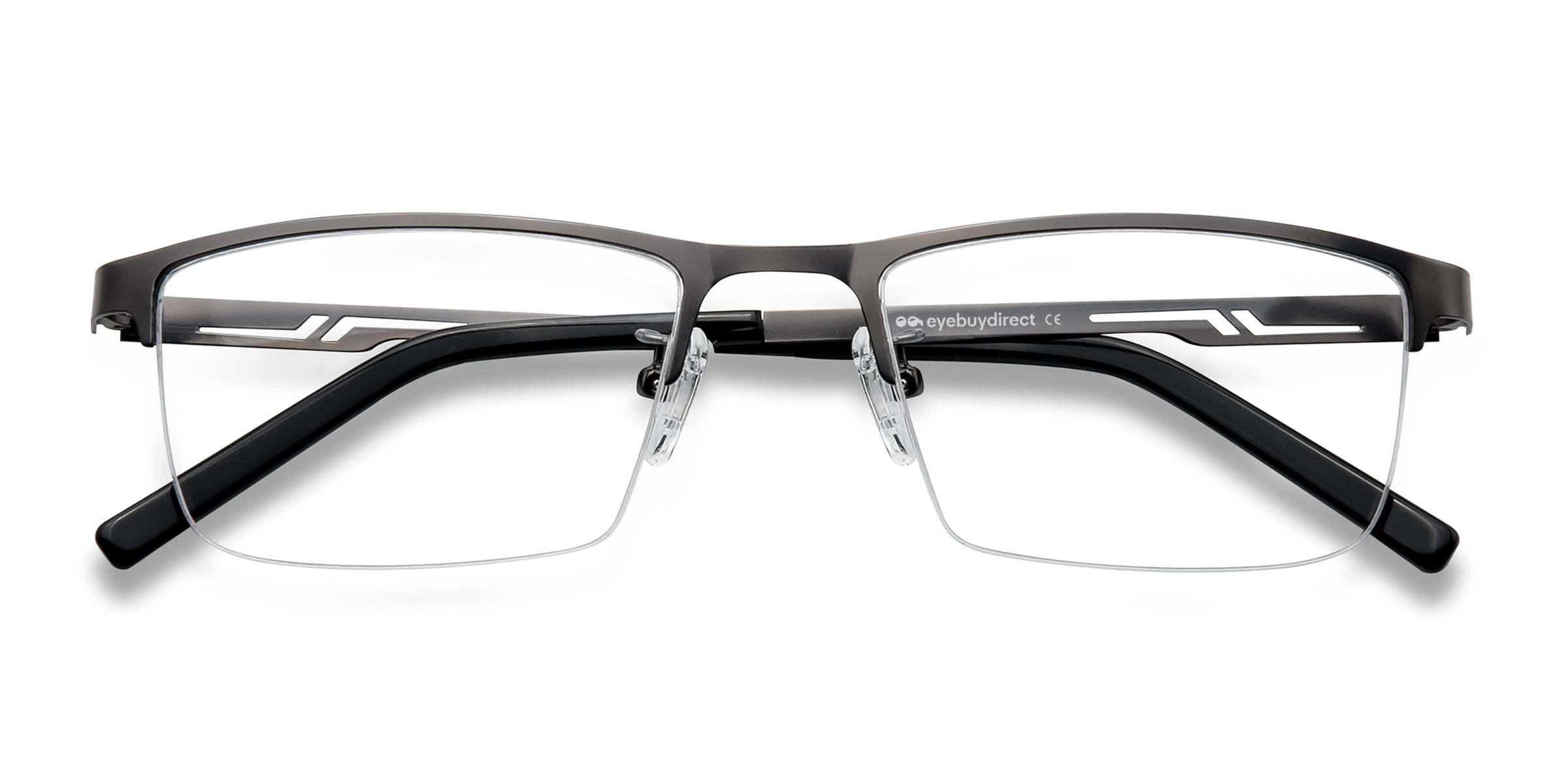 52/18 Semi Rimless Eyeglass Frame Lot NOS #168 5 pc 033 Marchon M550AL Gunmtl 