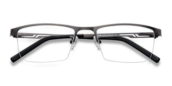 Gunmetal Algorithm -  Légèreté Métal Lunettes de vue