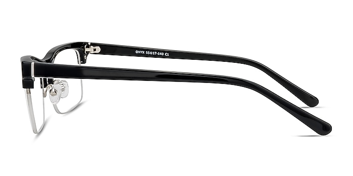Onyx Noir Acétate Montures de lunettes de vue d'EyeBuyDirect